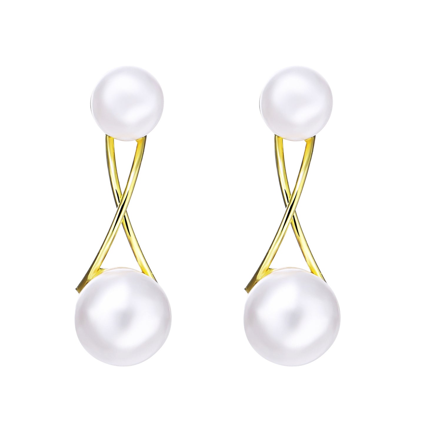 Vintage Pearl Creative Simple Pearl Long Earrings