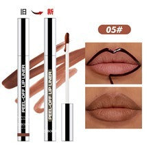 Slippery Lip Liner Pencil Waterproof, Long-Lasting, Smudge-Proof Moisturizing Plump Lips Lipstick, Lip Gloss, Lip Lacquer