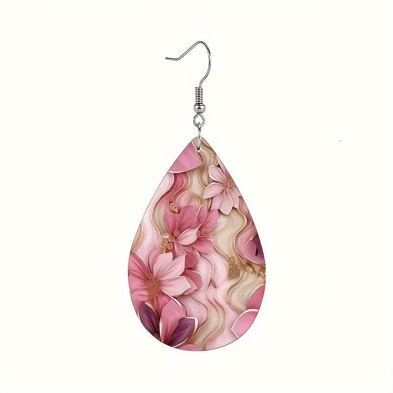 1 Pair Acrylic Earrings Birthday Gift