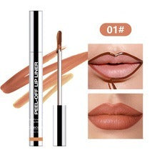 Slippery Lip Liner Pencil Waterproof, Long-Lasting, Smudge-Proof Moisturizing Plump Lips Lipstick, Lip Gloss, Lip Lacquer