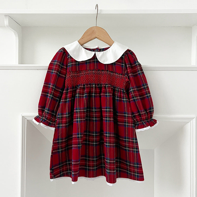 Girls' Dress Christmas Spring And Autumn Dress Long Sleeve Baby Jumpsuits