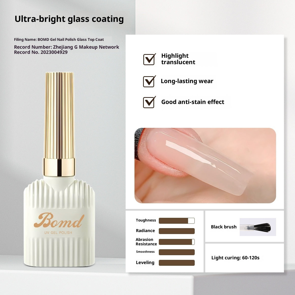 Construction Of Nail Polish Adhesive By Smudging Of Primer And Seal Coat