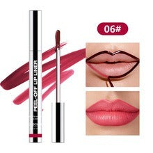 Slippery Lip Liner Pencil Waterproof, Long-Lasting, Smudge-Proof Moisturizing Plump Lips Lipstick, Lip Gloss, Lip Lacquer
