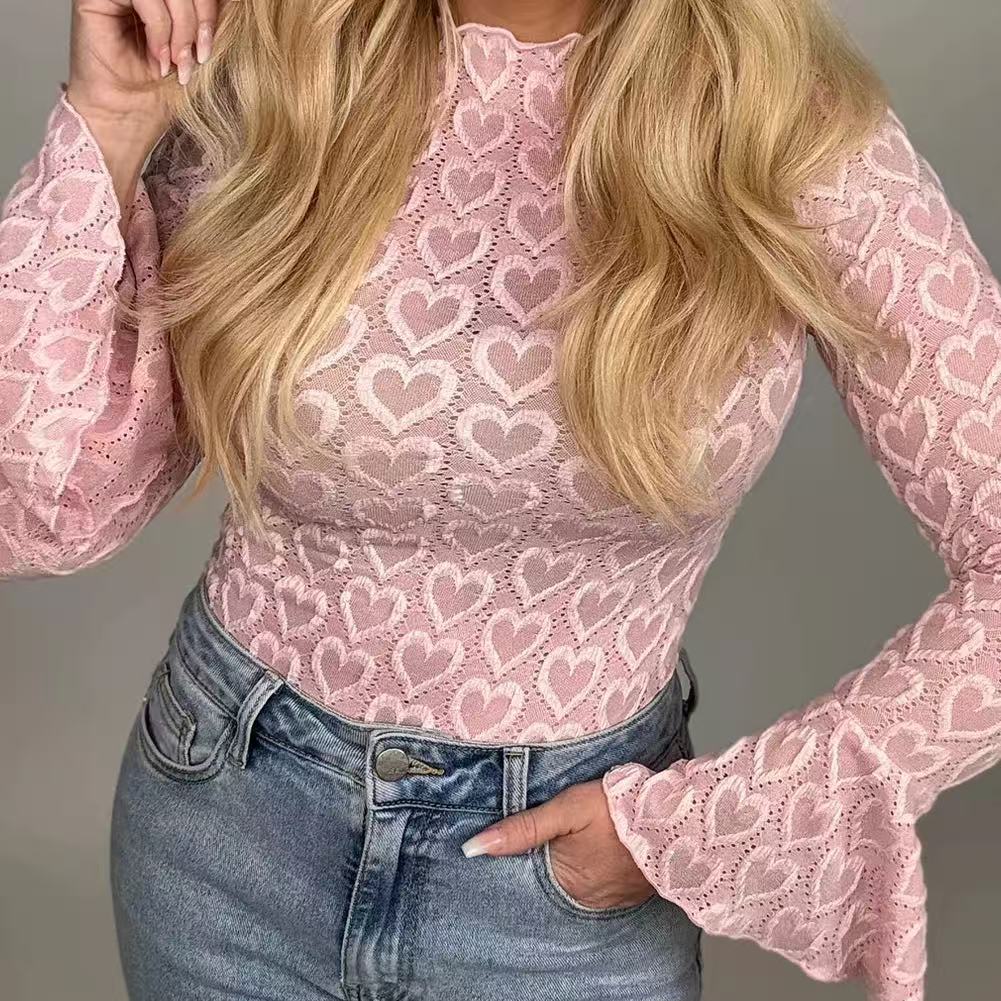 Sexy Slim-fit High-neck Long Sleeve Women's