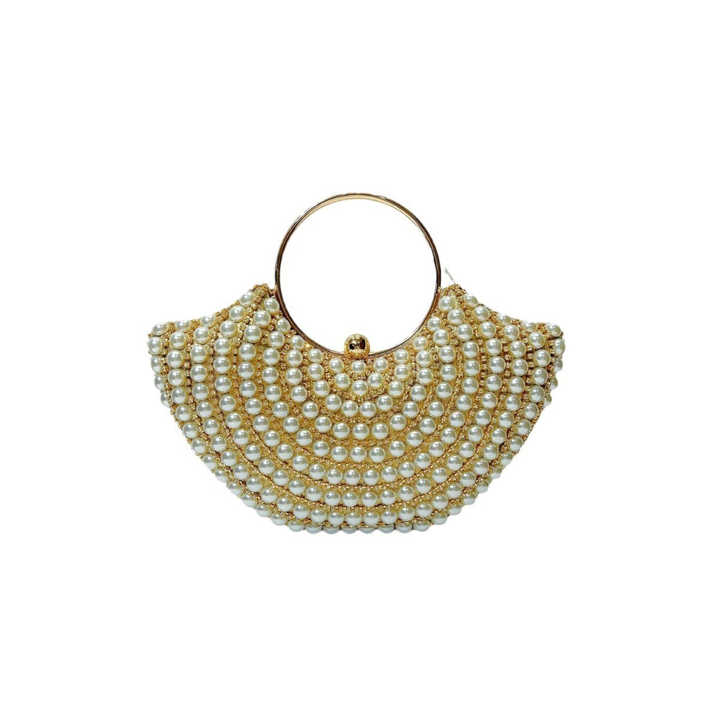 Crossbody Handbag Pearl Classic Style Diamond Elegant Shoulder Bag Bag