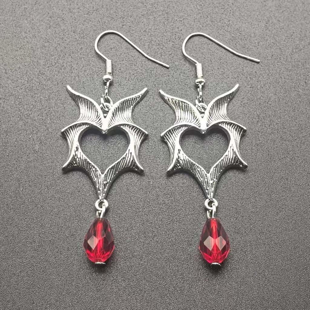 Creative Fashion Halloween Retro Wings Jewelry Earrings