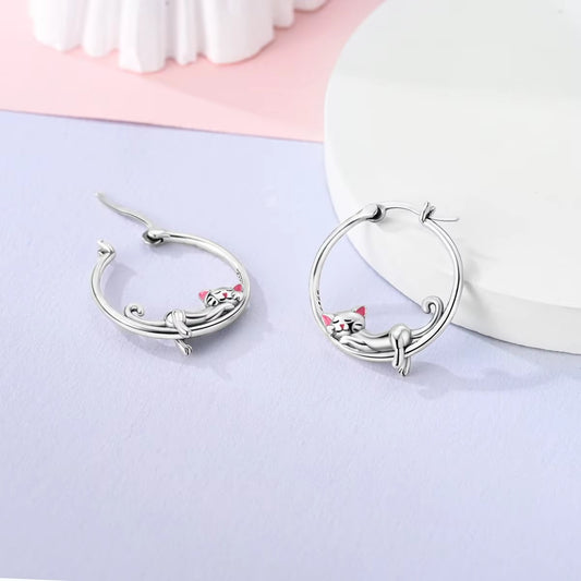 Lazy Cat Earrings Fashion Special-interest
