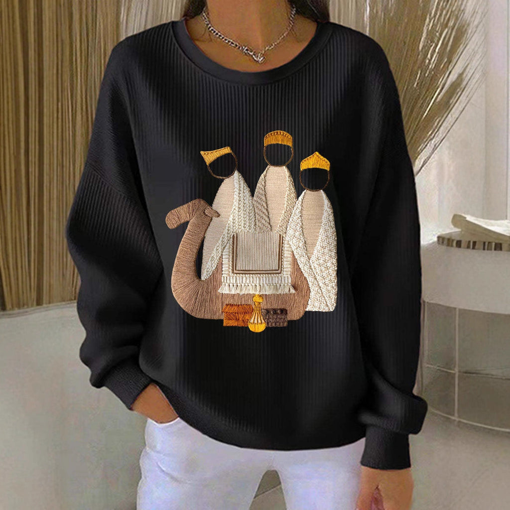 3D Printed Christmas Sweatshirt Women