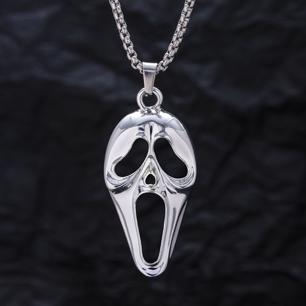 Popular Exaggerated Skull Luminous Mask Pendant