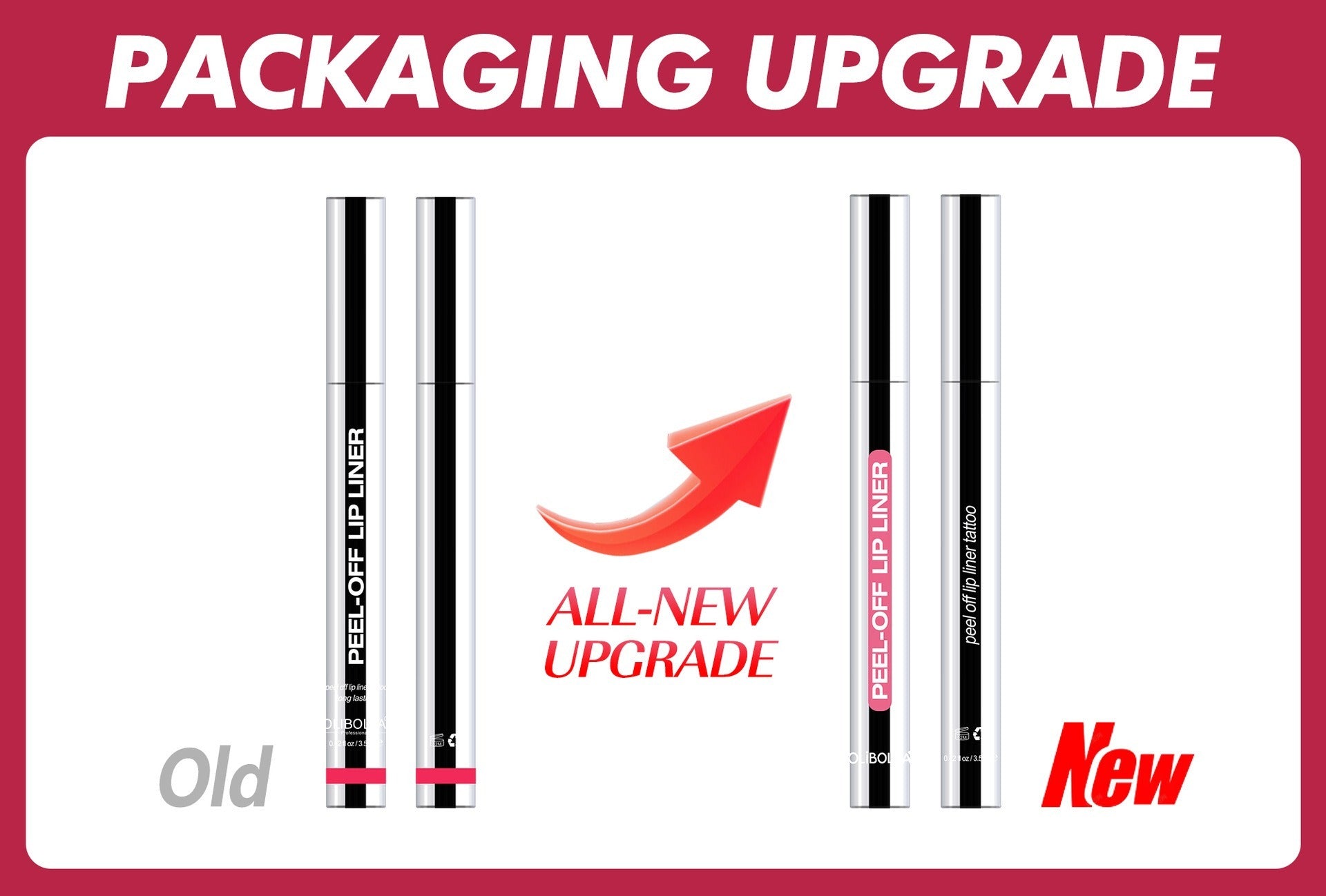 Slippery Lip Liner Pencil Waterproof, Long-Lasting, Smudge-Proof Moisturizing Plump Lips Lipstick, Lip Gloss, Lip Lacquer