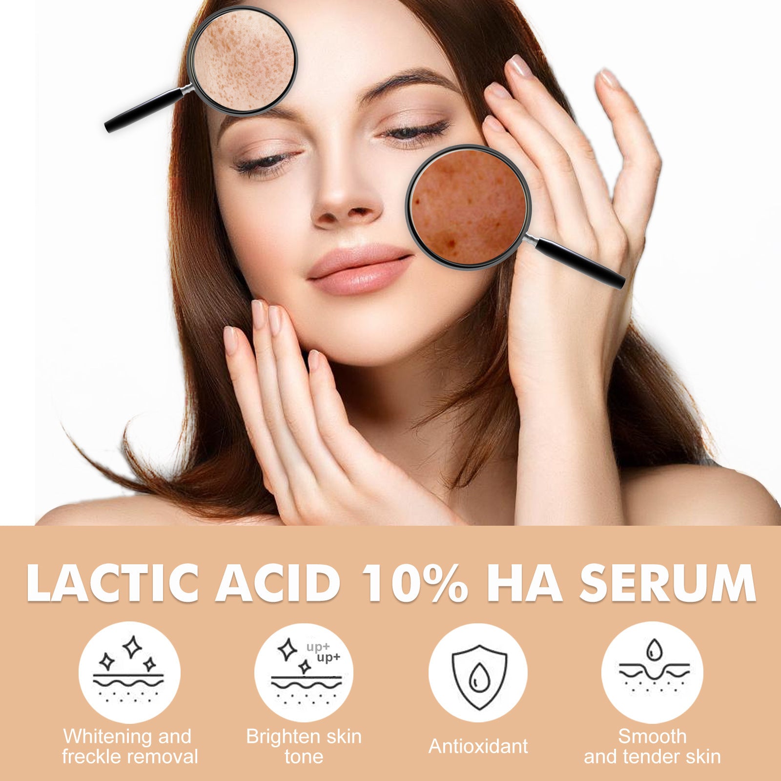 Hoygi Lactic Acid Facial Essence Desalting PIMPLE Acne Anti-wrinkle Nourishing And Hydrating