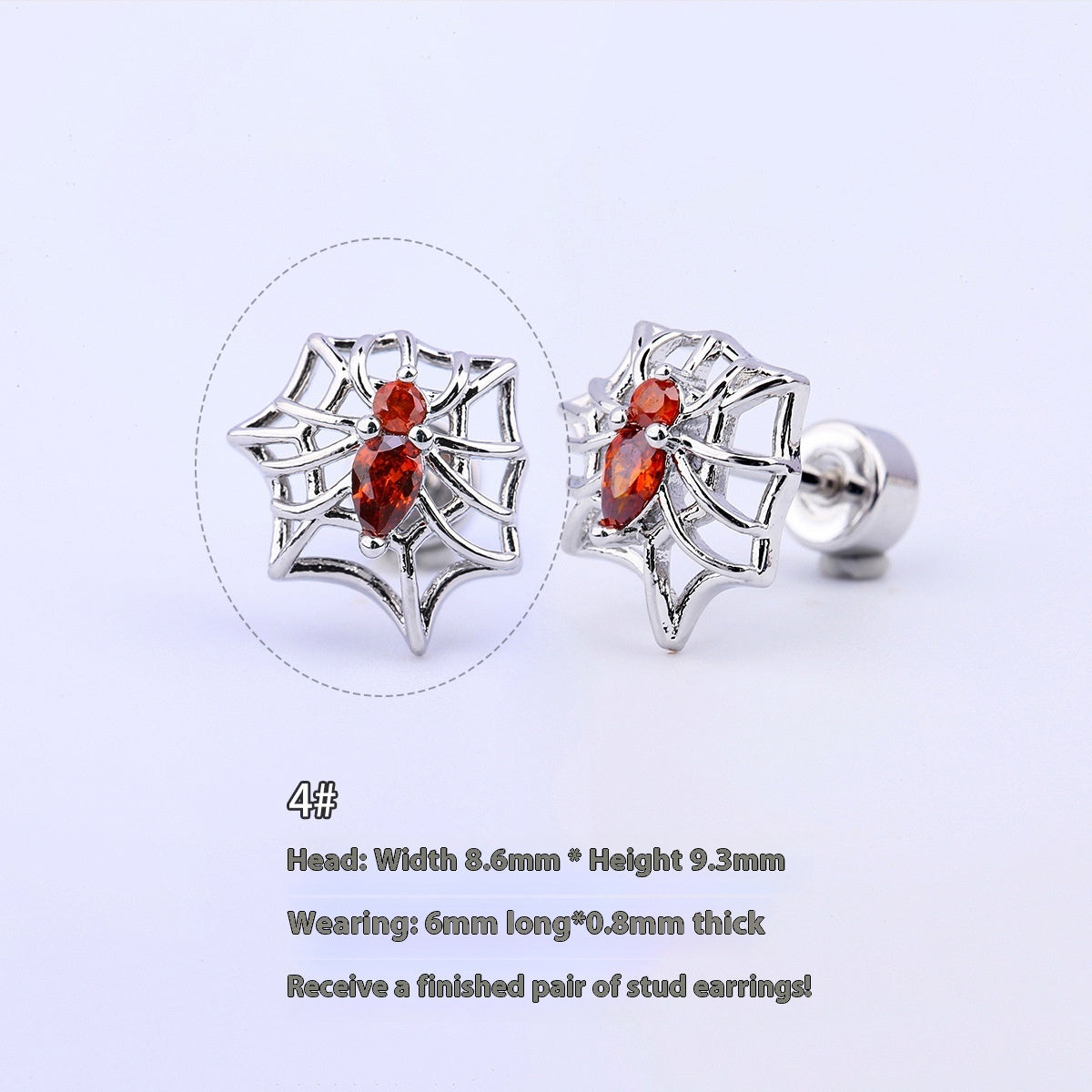 Halloween Demon Butterfly Heart-shaped & Red Cool Skull Devil Eye Earring