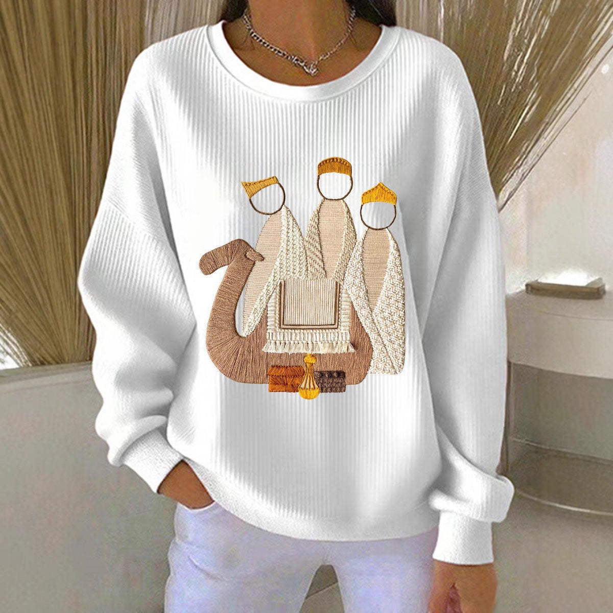 3D Printed Christmas Sweatshirt Women