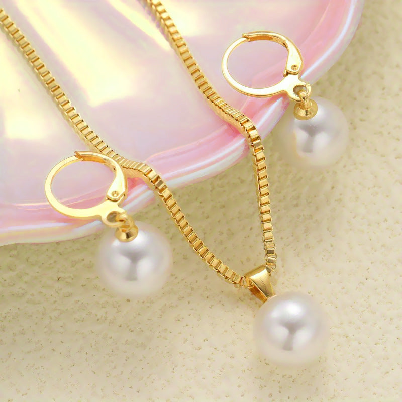 Earrings Women's High-grade Earrings Jewelry Suit