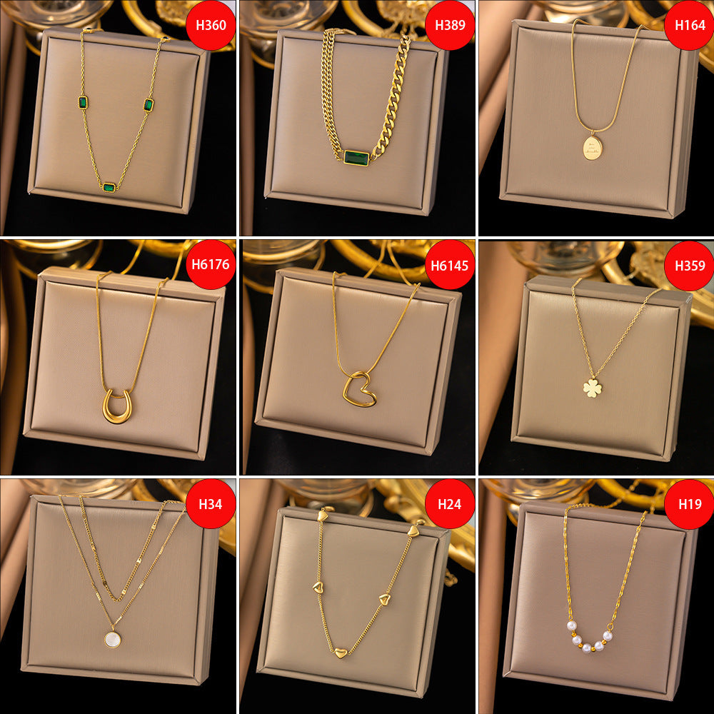 Titanium Steel Necklace Female Versatile Personality