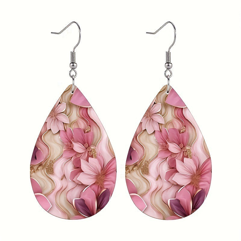 1 Pair Acrylic Earrings Birthday Gift