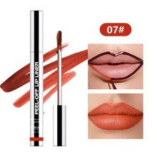 Slippery Lip Liner Pencil Waterproof, Long-Lasting, Smudge-Proof Moisturizing Plump Lips Lipstick, Lip Gloss, Lip Lacquer
