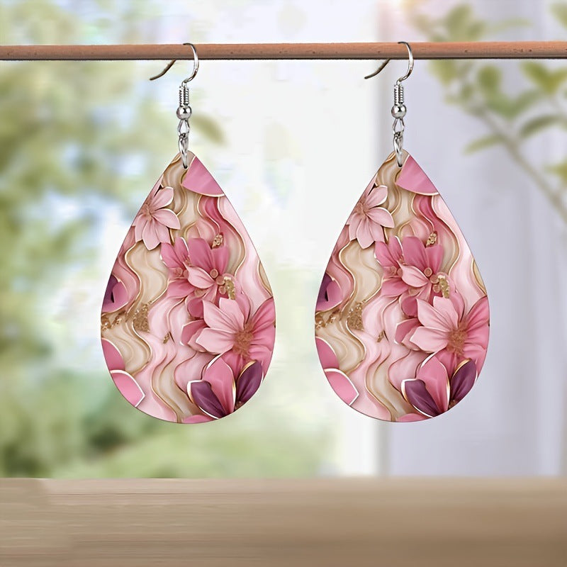 1 Pair Acrylic Earrings Birthday Gift