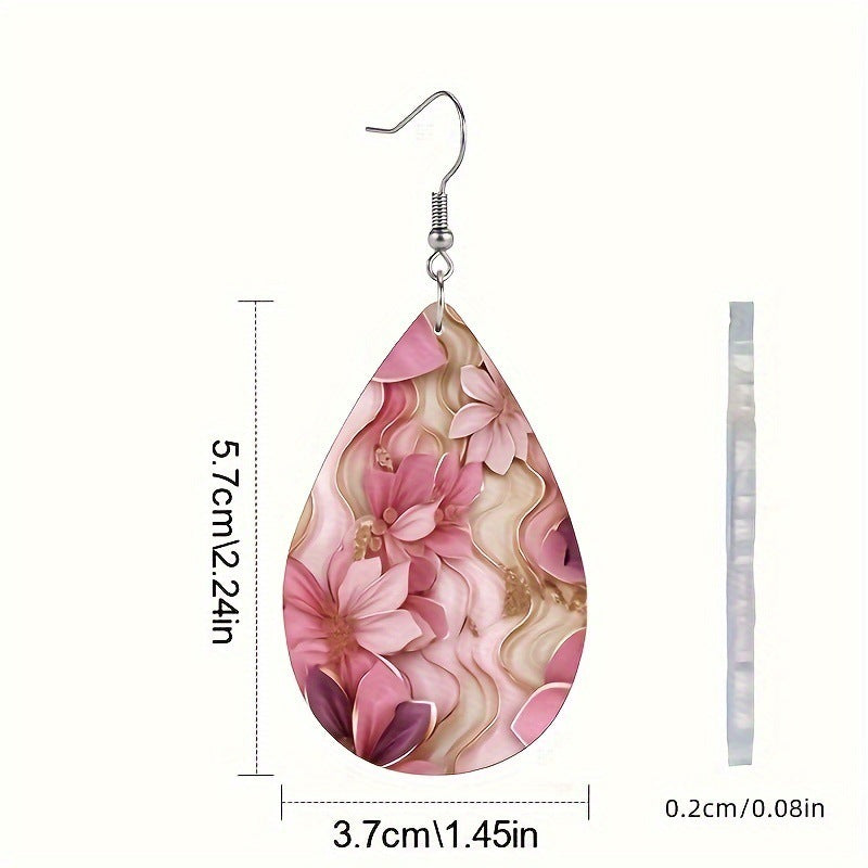 1 Pair Acrylic Earrings Birthday Gift